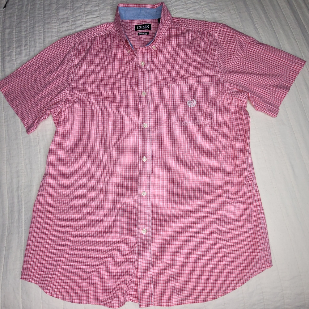 Men's Chaps Button Down Top Large - image 1